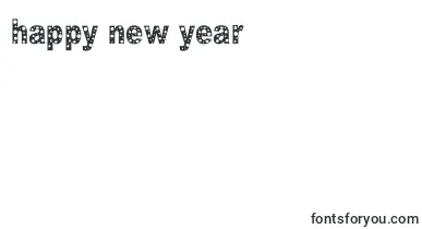 Hole font – new Year Fonts